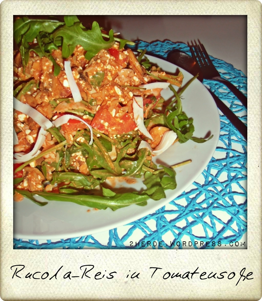 Rucola-Reis in Tomatensoße 2